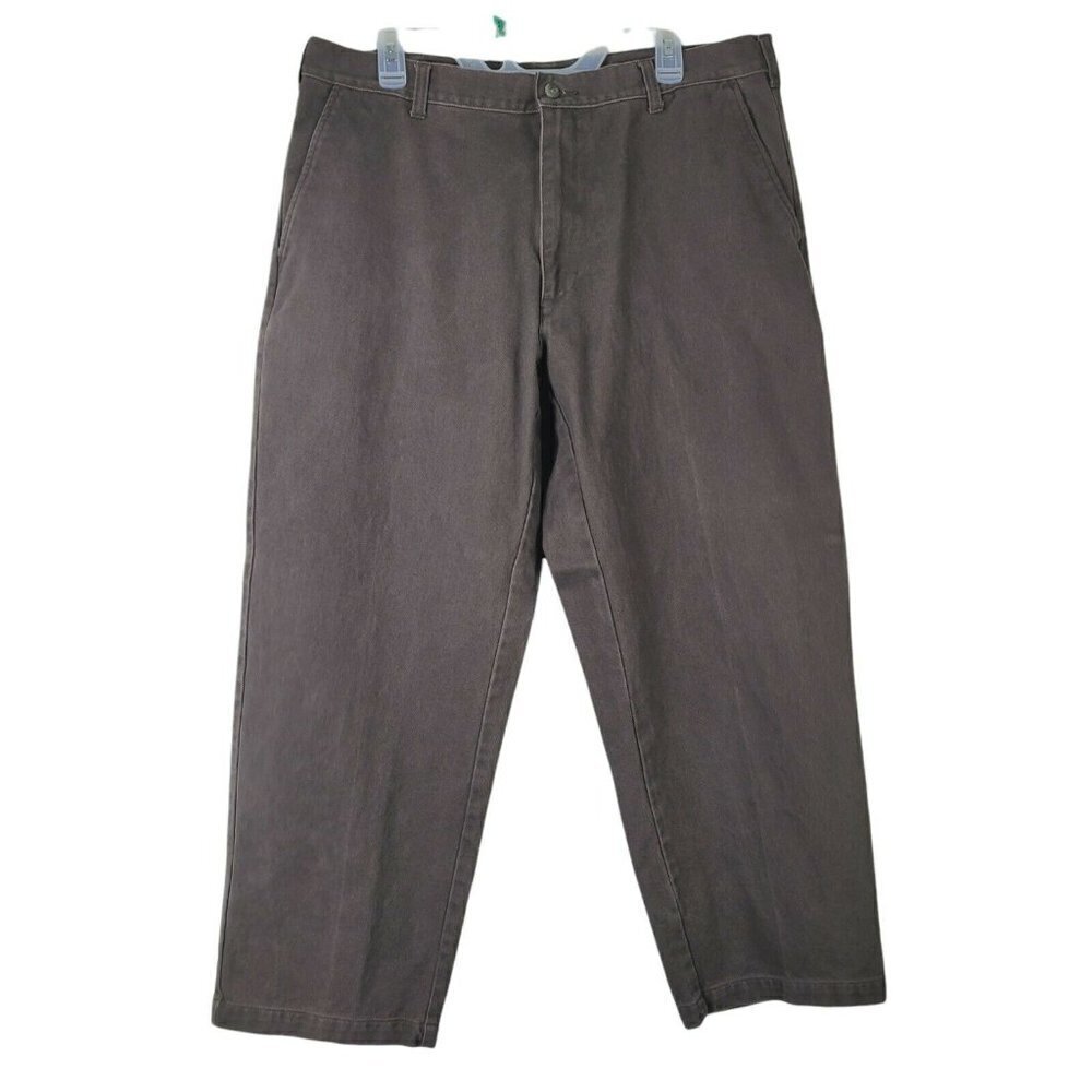 St. John's Bay Men's Colored Jeans Brown 38x29 Mature Men Vintage Thick Cotton